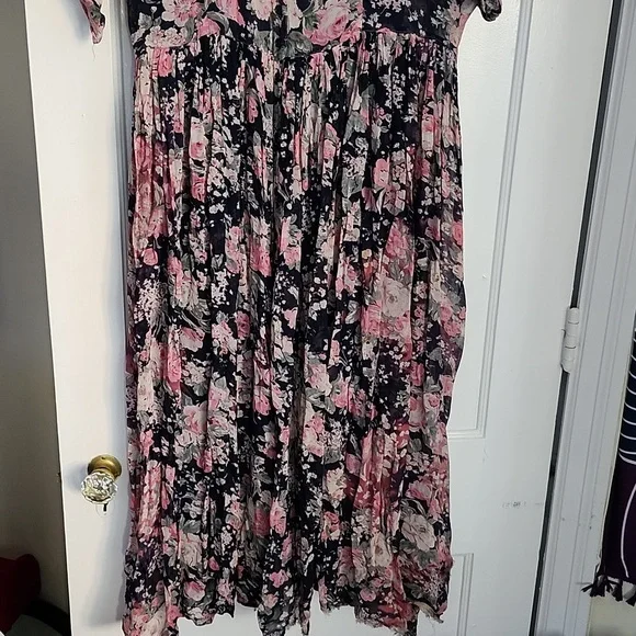 Papillon floral crinkle dress vintage from the 90s - Picture 3 of 14